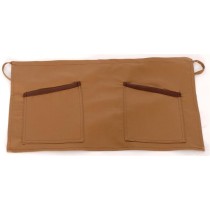 Short Brown Waist Apron with leather details 35x60cm MARK739 Code MARK739