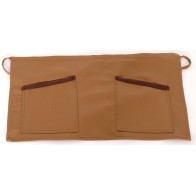 Short Brown Waist Apron with leather details 35x60cm MARK739 Code MARK739