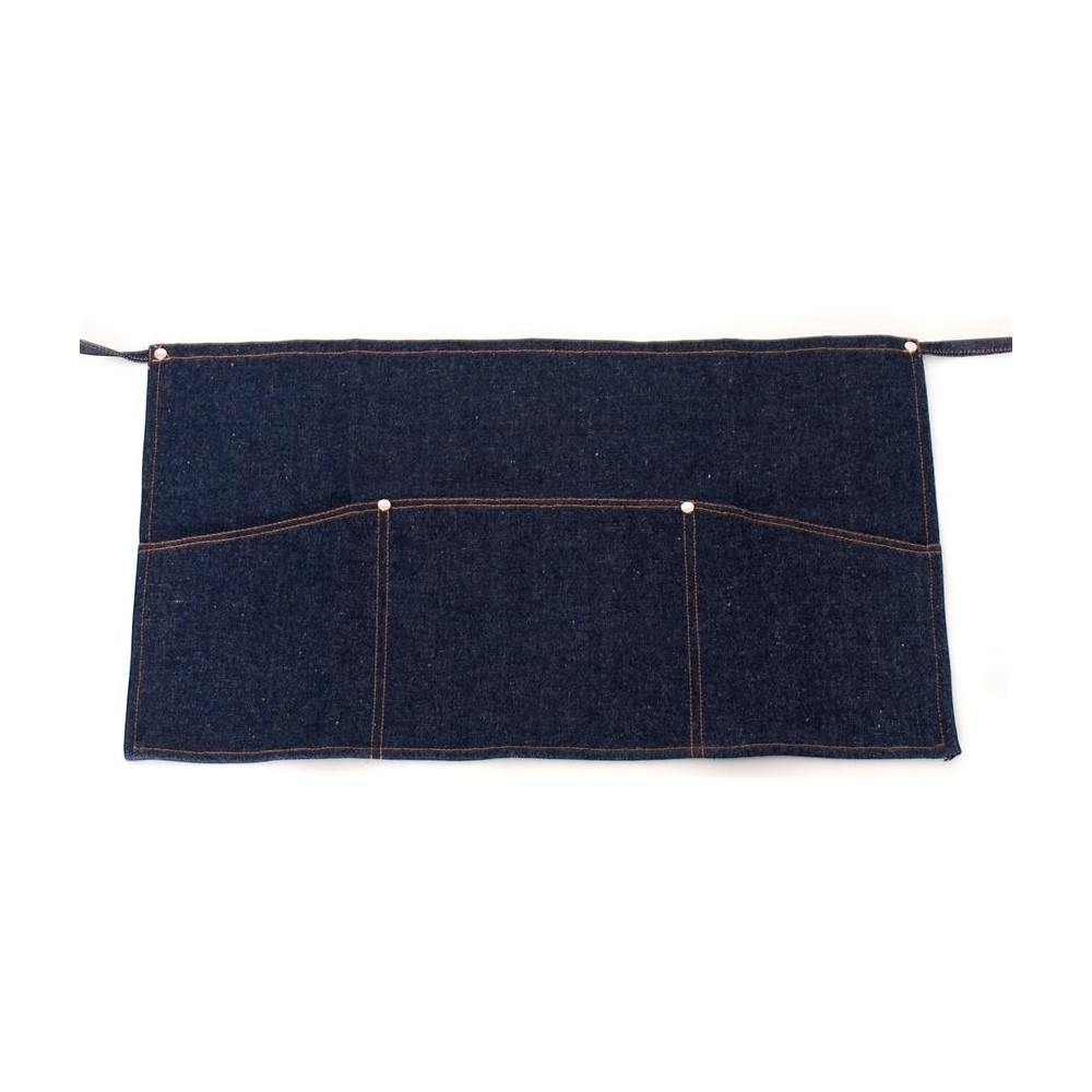 Blue Jeans Short Apron for the waist with triple pocket 35x60cm MARK742