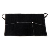 Μαύρη Τζιν Ποδιά Μέσης με Τριπλή Τσέπη 35x60cm - MARK744