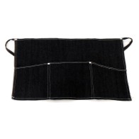 Black Waist Jeans Apron with Triple Pocket 35x60cm - MARK744