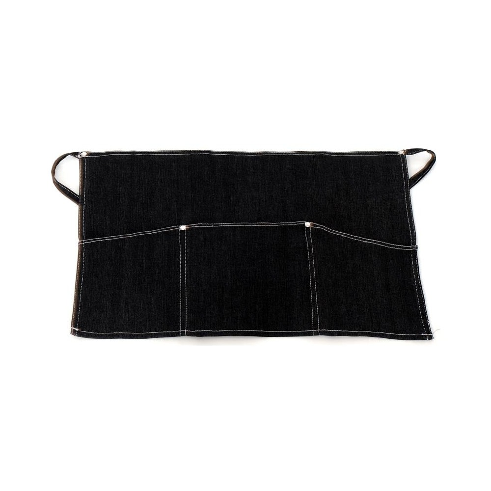Black Waist Jeans Apron with Triple Pocket 35x60cm - MARK744