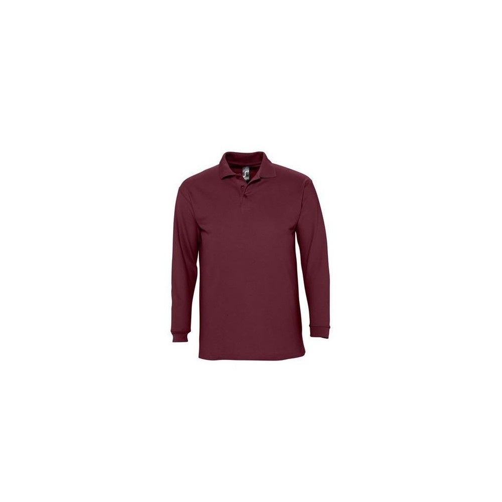 Sol's Winter II 11353 MEN'S POLO SHIRT 210 PIQUÉ 100% combed Ringspun cotton Long sleeves