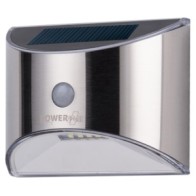 POWERplus Parakeet Solar Powered Stainless Steel PIR Sensor Outdoor Light