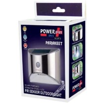 POWERplus Parakeet Solar Powered Stainless Steel PIR Sensor Outdoor Light