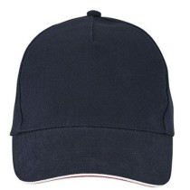 Sol's Longchamp 02116 Unisex Tricolor Twill Cap - 100% Cotton, 260gsm