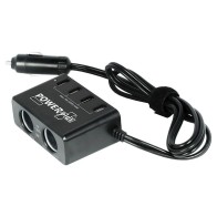 PowerPlus Azor 2 x 12-24V Car Accessory Output Kit 4 x USB