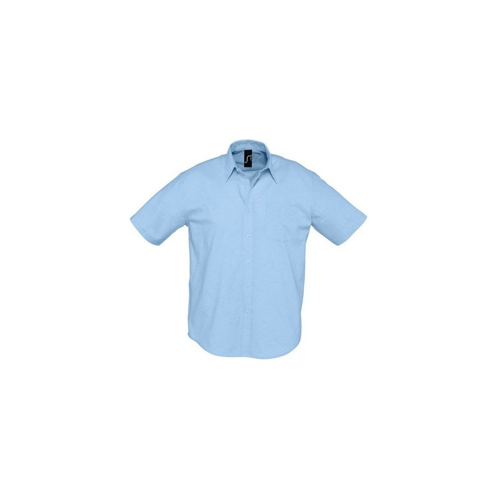 SOL'S BRISBANE 16010 MEN'S SHORT SLEEVED OXFORD SHIRT NEW sleeve