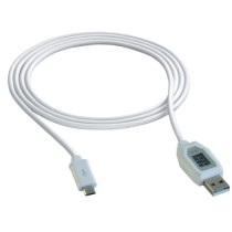 USB - micro USB καλώδιο φόρτισης με Ψηφιακή Οθόνη V/A EcoSavers