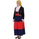 Traditional Mani Women’s Costume with Short Vest – MARK612