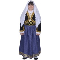 Παιδική Παραδοσιακή Φορεσιά Κρητικοπούλα Χανιώτικη 6-12 ετών MARK771