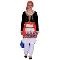 Παραδοσιακή Φορεσιά Σάρτζα Κρητικοπούλα Ανωγείων Γυναικεία Ελληνικής Κατασκευής MARK558