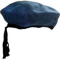 Military Navy Blue Beret with Adjustable Cord Stock MARK697