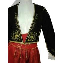 Greek Traditional Costume CRETAN WOMEN Embroidery XS-XL Kritikopoula MARK805