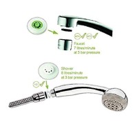 Ecosavers Smart Water Savers for 2 Faucets and 1 Shower