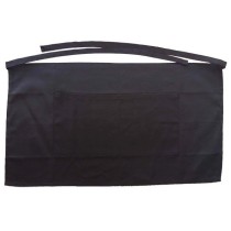 About Basics Matte 00407 Black Waiter's Apron 70x40cm with Pocket