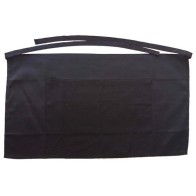 About Basics Matte 00407 Black Waiter's Apron 70x40cm with Pocket