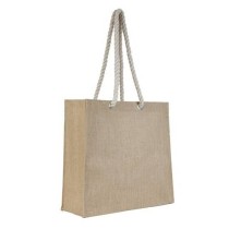UBAG ROMA shopping bag with cord handles 100% Jute 38 x 42 x 14cm. Capacity 22L.