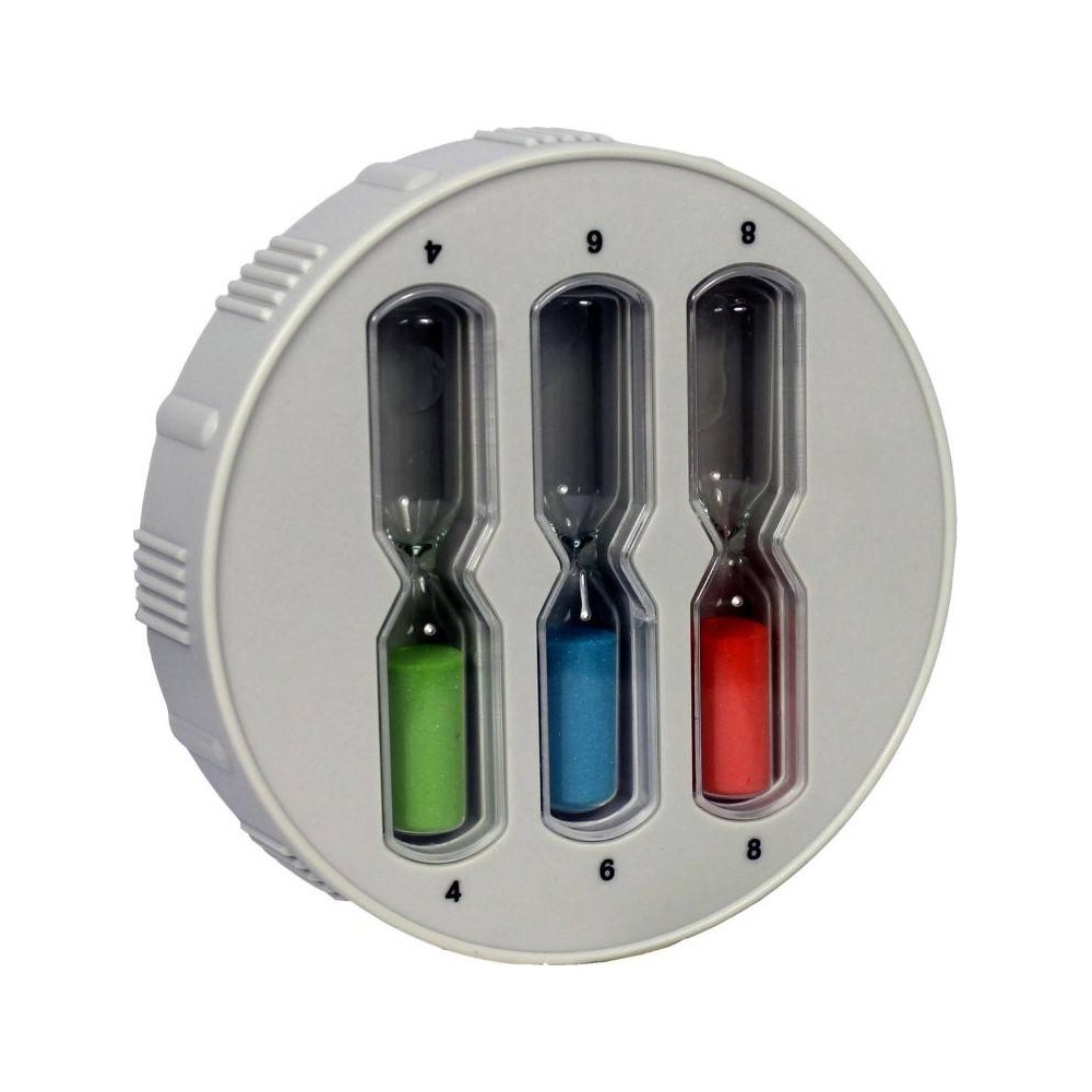 EcoSavers Shower Timer Hour Glass 3 4-6-8 Minutes Shower Coach