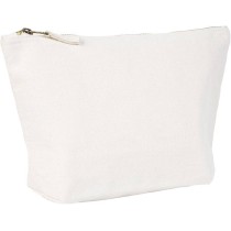 UBAG Lisa τσάντα natural Πουγκί με φερμουάρ 100% βουρτσισμένο βαμβάκι 19,5 x 11,5 + 6εκ. 400grs.
