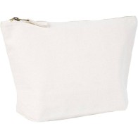 UBAG Lisa pouch natural with zipper 100% brushed cotton 19,5 x 11,5 + 6εκ. 400grs.