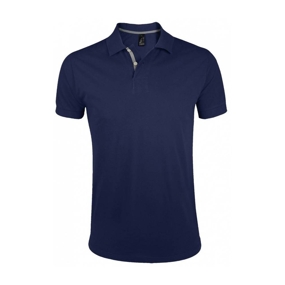 Sol's Portland Men - 00574 Men's polo shirt Pique 200gsm - 100% Ringspun cotton, Rib 1x1 collar and cuffs