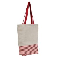 UBAG NEWPORT ΤΣΑΝΤΑ αγοράς απο γιούτα και βαμβακι με πλακέ χερούλια Μέγεθος τσάντας, 37x42 x10εκ. Χωρητικότητα 14L.