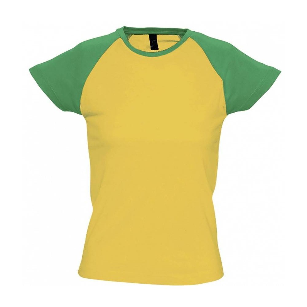Sol's Milky 11195 WOMEN'S 2-COLOUR RAGLAN SLEEVE T-SHIRT 100% cotton Sol's Milky 11195 WOMEN'S 2-COLOUR RAGLAN SLEEVE T-SHIRT 100% cotton