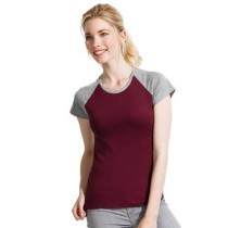Sol's Milky 11195 WOMEN'S 2-COLOUR RAGLAN SLEEVE T-SHIRT 100% cotton
