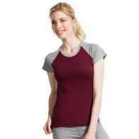 Sol's Milky 11195 WOMEN'S 2-COLOUR RAGLAN SLEEVE T-SHIRT 100% cotton