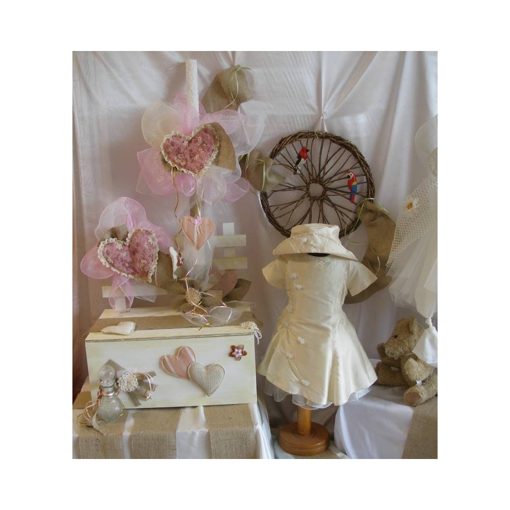 MARK680 SET PACKAGE BAPTISM GIRL - HEARTS