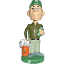 MANTEK Clay Bobblehead 18.5 cm - Have Fun with the Wobbly Head!