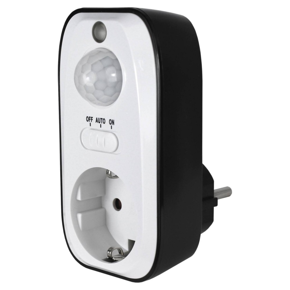 Ecosavers Pir Sensor Switch Αυτόματη Πρίζα με Φωτοκύτταρο & Αισθητήρα Φωτός με Διακόπτη 3 λεπτών
