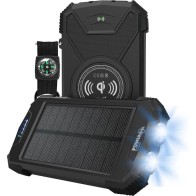 POWERplus Beluga Solar - USB powered Lithium-Polymer Heavy Duty Powerbank Wireless charging – type C