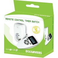 Ecosavers Remote Control Timer Switch Διακόπτης Πρίζας με τηλεχειριστήριο & χρονοδιακόπτη