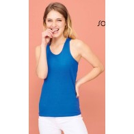 Sol's Justin Women 01826 Γυναικείο αμάνικο μπλουζάκι 100% βαμβάκι Ringspun σεμί-πενιέ