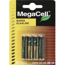 Set of 4 pcs. 1.5V MegaCell Battery AAA Alkaline Batteries AAA