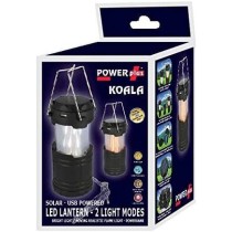 Powerplus Koala Solar/USB Rechargeable LED Lantern with Bright Light or Candle Effect & Power Bank Function