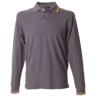JRC New Marsiglia Men's long-sleeves polo shirt Pique 210gsm - 100% combed cotton