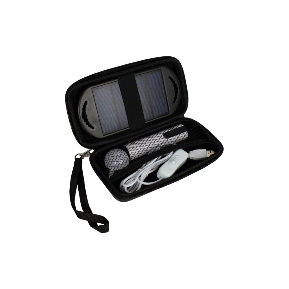 POWERplus Anaconda Solar USB PORTABLE LIGHTING ENERGY SYSTEM Mini Kit EVA Pouch