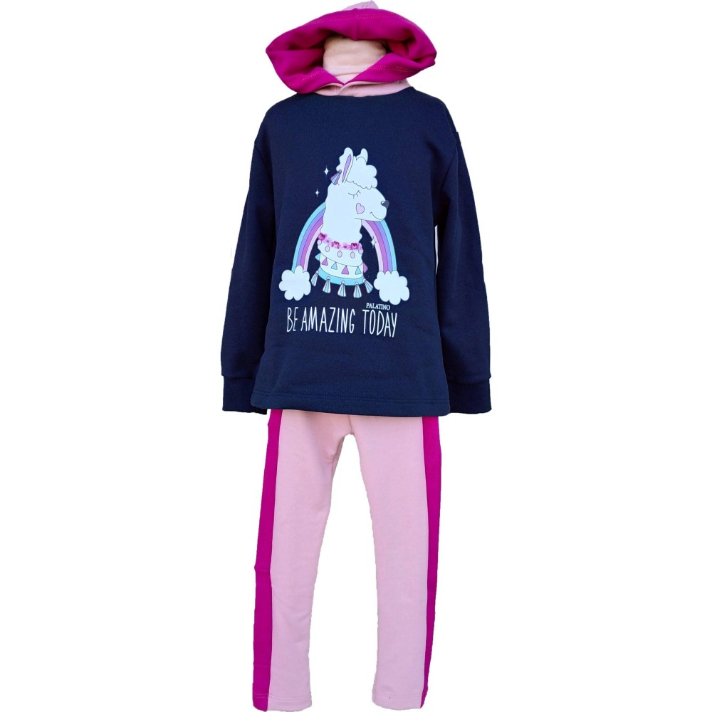 CHILDRENS SET LEGGINGS WITH SWEATER BLOUSE MADE IN GREECE MARK943