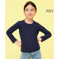 Kid's Long-Sleeve T-shirt Sol's Imperial LSL Kids - 02947 | 100% Cotton, Ringspun, Comfort Fit