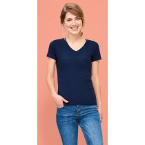 SOL'S IMPERIAL V WOMEN 02941 Women's V-neck T-shirt Jersey 190gsm 100% semi-combed Ringspun cotton