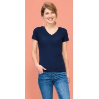 SOL'S IMPERIAL V WOMEN 02941 Women's V-neck T-shirt Jersey 190gsm 100% semi-combed Ringspun cotton