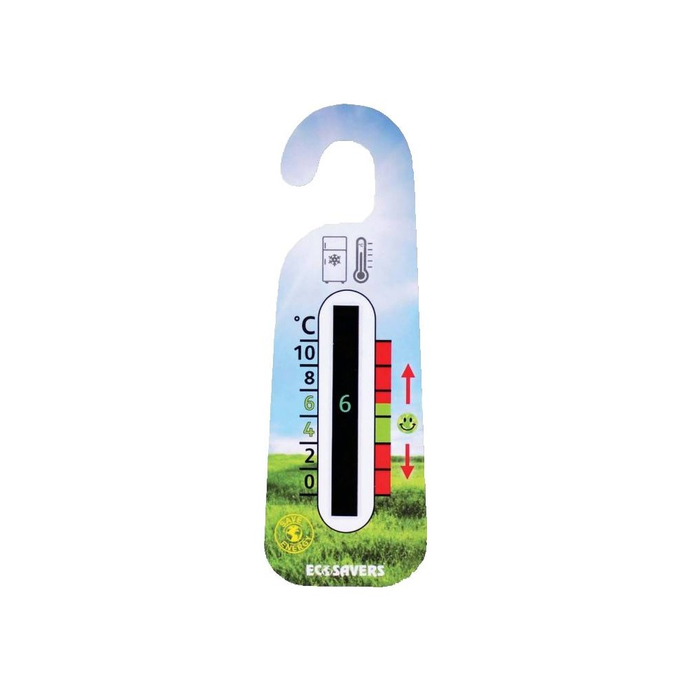 Θερμόμετρο Ψυγείου Υγρού Κρυστάλλου EcoSavers 0-10°C για Οικονομία Ρεύματος Θερμόμετρο Ψυγείου Υγρού Κρυστάλλου EcoSavers 0-10°C για Οικονομία Ρεύματος