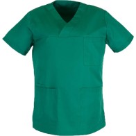 Medical Blouse V type Unisex Capardina 170gsm 65% pol / 35% cotton MARK965