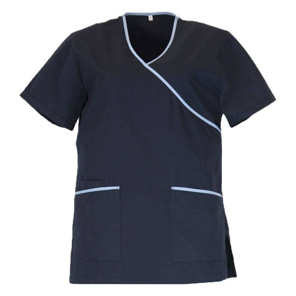 Ιατρική Μπλούζα UNISEX Μπλε Κρουαζέ Καπαρντίνα 170γρ/τμ 65% pol / 35% cotton Ελληνικής παραγωγής MARK966