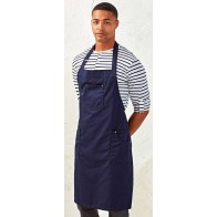 Bib Apron with pockets PR132 'CHINO' 86 x 72cm 100% Cotton Twill, 235gsm