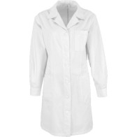 Medical Women's Robe White / Pink With Long Sleeves 65% pol / 35% cotton MARK979