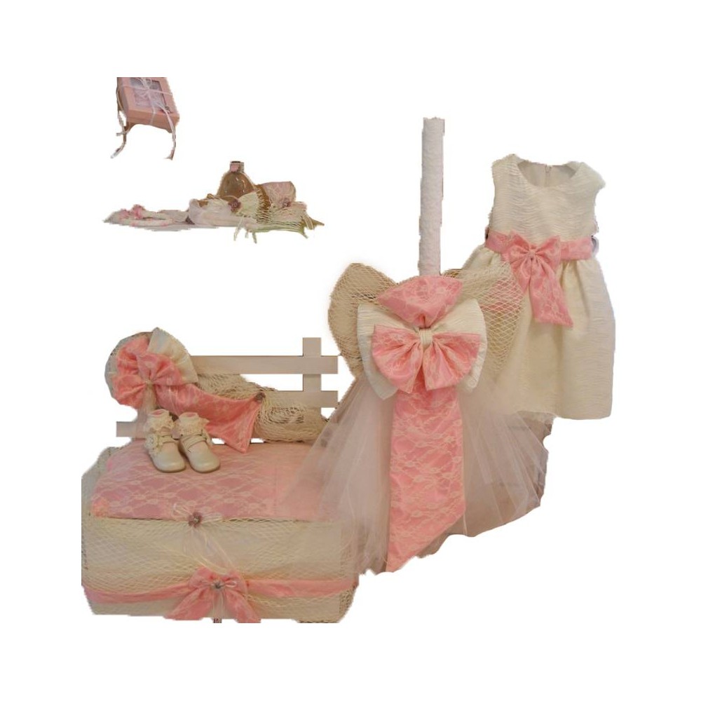 MARK687 SET PACKAGE BAPTISM GIRL BOW